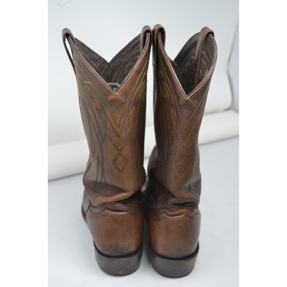 Frye Bruce Pull On 3487688 Dark Brown Men’s Cowboy Western Leather Boot Sz 10 B - Picture 7 of 16